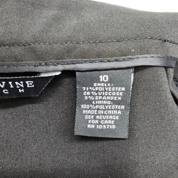 Larry Levine Skirt Womens 10 Black Tiered Pencil Side Zip Stretch Preppy Office - Picture 4 of 8